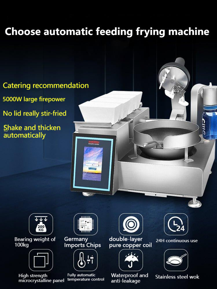  6r/min Full Automatic Cooking Machine, Multi-Function Stir-Fry  Machine Cooker, Touch Panel Cooker Robot, CE/FCC/CCC/PSE: Home & Kitchen