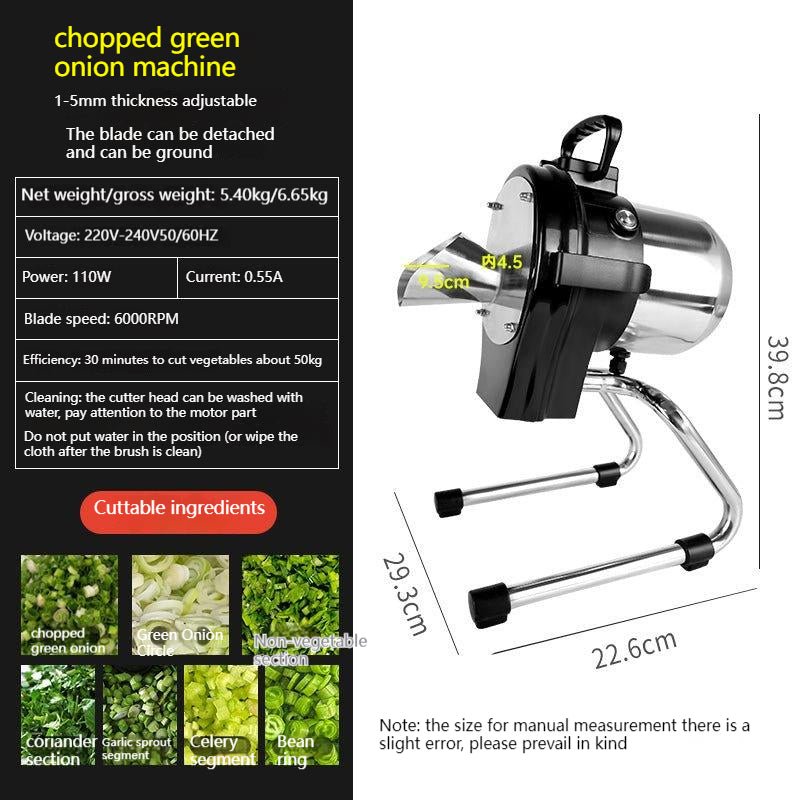 Electric Commercial Electric Vegetable Slicer For Celery, Green