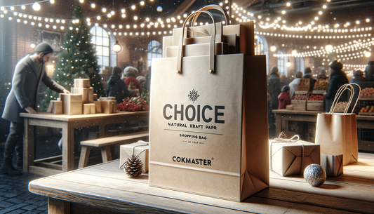 Pack Your Holiday Delights in Style with CokMaster's Customizable Kraft Paper Bags