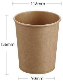 Kraft Paper Soup Bucket & Salad Bowls