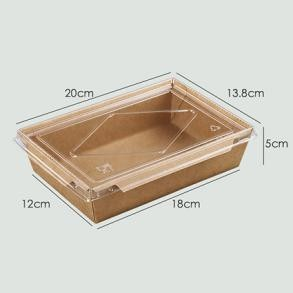 Kraft Paper Square Take-Out Containers