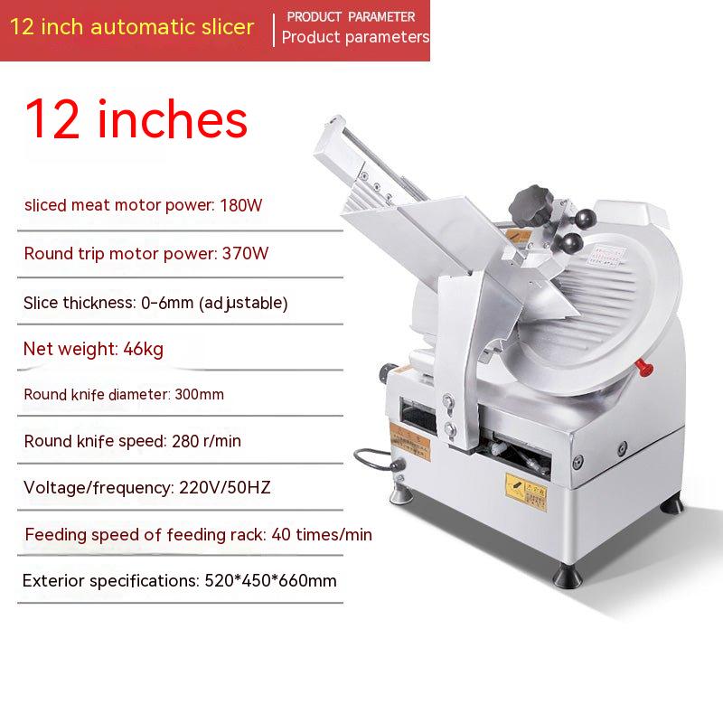 12-inch commercial full-automatic lamb roll slicer frozen meat beef slices electric meat slicer meat slicer - CokMaster