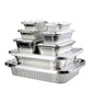 Barbecue tin tray large capacity grilled fish foil plate rectangular kebabs takeaway packing box disposable aluminum foil lunch box - CokMaster