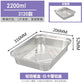 Barbecue tin tray large capacity grilled fish foil plate rectangular kebabs takeaway packing box disposable aluminum foil lunch box - CokMaster