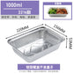 Barbecue tin tray large capacity grilled fish foil plate rectangular kebabs takeaway packing box disposable aluminum foil lunch box - CokMaster