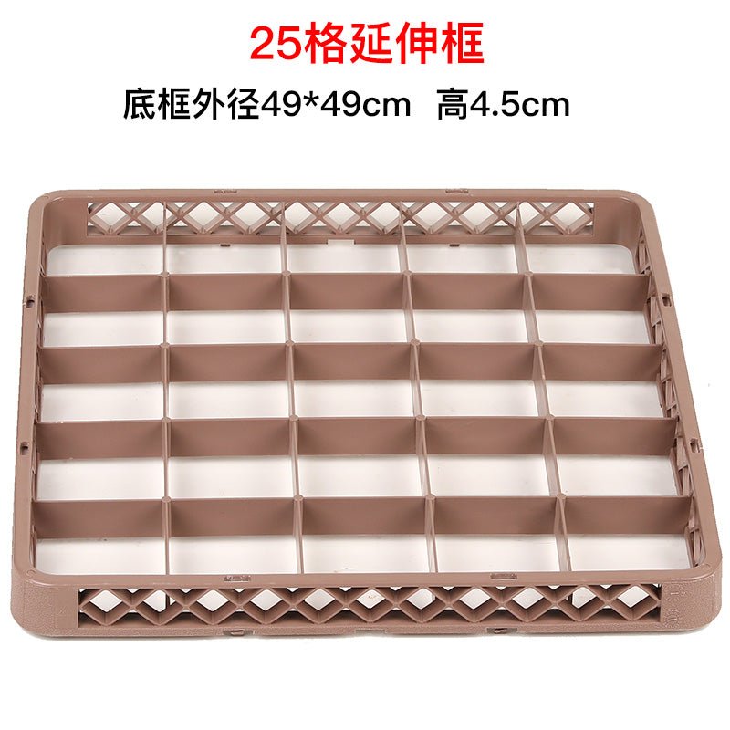 Beer Steins frame plastic wine cup basket Thorn dish and bowl basket chopsticks cutlery basket restaurant storage dishwasher drain box - CokMaster