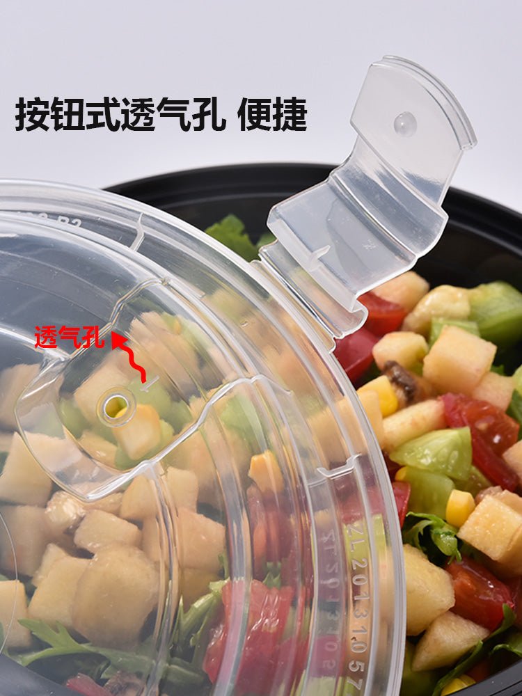 Buckle to-go box disposable fruit fishing salad round Box Lunch Box ta –  CokMaster