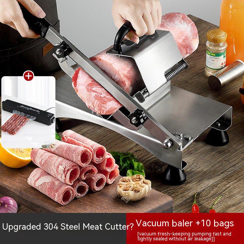 Cut lamb roll slicer hot pot beef slices fried beef meat slicer household small sliced meat machine meat slicer - CokMaster