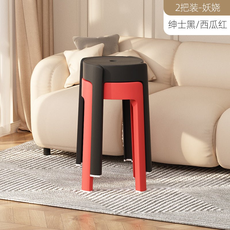 Dining room spare plastic thickened stackable silence pad dresser stackable bench commercial chair - CokMaster