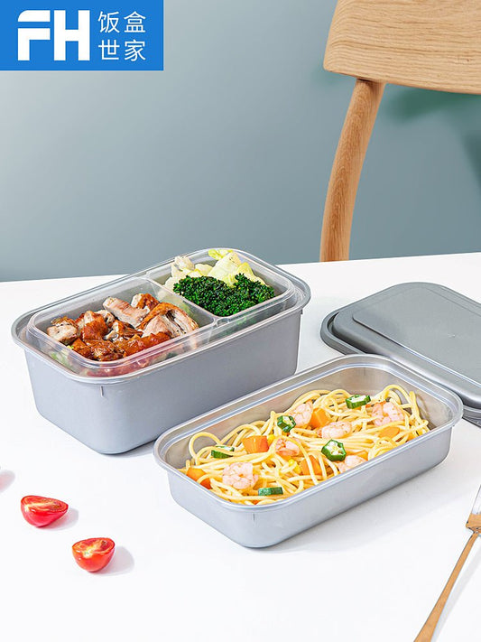 Disposable lunch box with lid rectangular high-end takeaway packing box plastic American fast food lunch box microwave - CokMaster