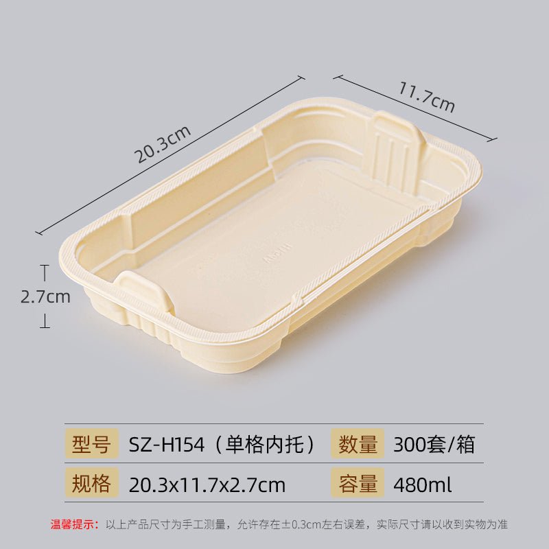 Disposable to-go box high-grade environmentally friendly degradable corn starch Lunch Box fast food bento box lunch box with lid - CokMaster