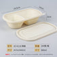 Disposable to-go box high-grade environmentally friendly degradable corn starch Lunch Box fast food bento box lunch box with lid - CokMaster