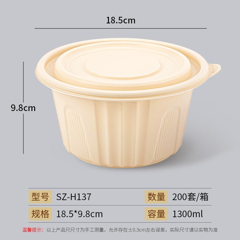 Disposable to-go box high-grade environmentally friendly degradable corn starch Lunch Box fast food bento box lunch box with lid - CokMaster