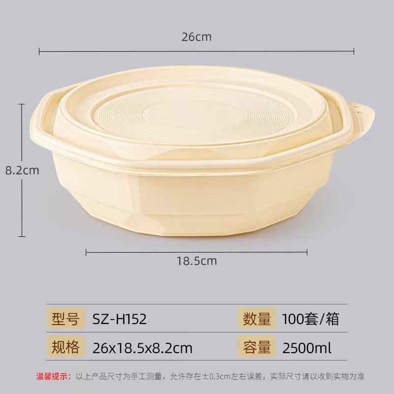 Disposable to-go box high-grade environmentally friendly degradable corn starch Lunch Box fast food bento box lunch box with lid - CokMaster