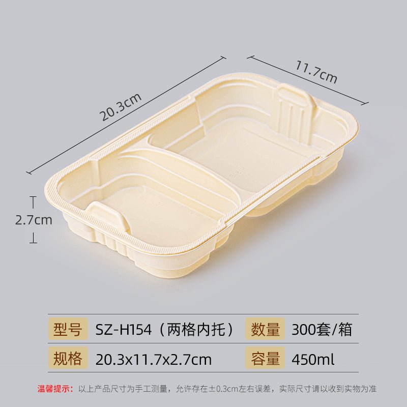 Disposable to-go box high-grade environmentally friendly degradable corn starch Lunch Box fast food bento box lunch box with lid - CokMaster