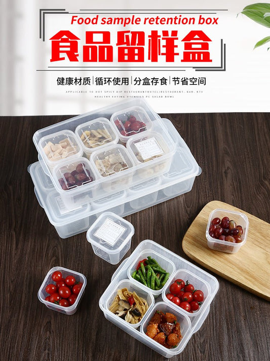 Food retention sample box small dishes sampler box food sample crisper restaurant for school kindergarten canteen - CokMaster