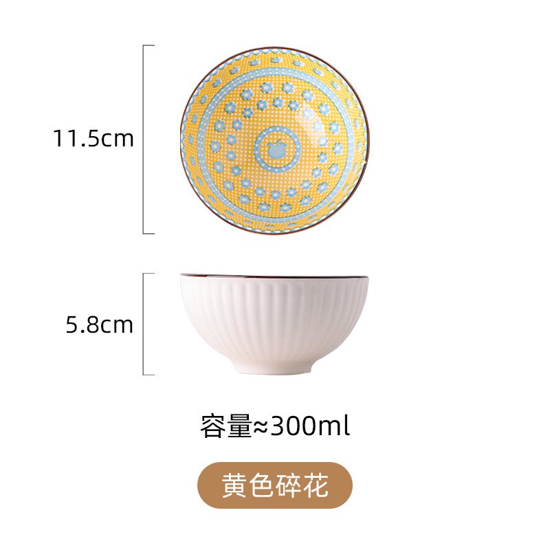 Good-looking Japanese style tableware ceramic dining rice bowl household particularly beautiful 2023 new bowl and dish set - CokMaster