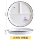 Grid 211 fat reduction plate household breakfast separation tableware children's ceramic weight loss quantitative plate three grid food dispatch disk - CokMaster