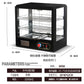 Heated display cabinet commercial heating thermostat food display cabinet small desktop egg tart chestnut bread drink deli cabinet - CokMaster