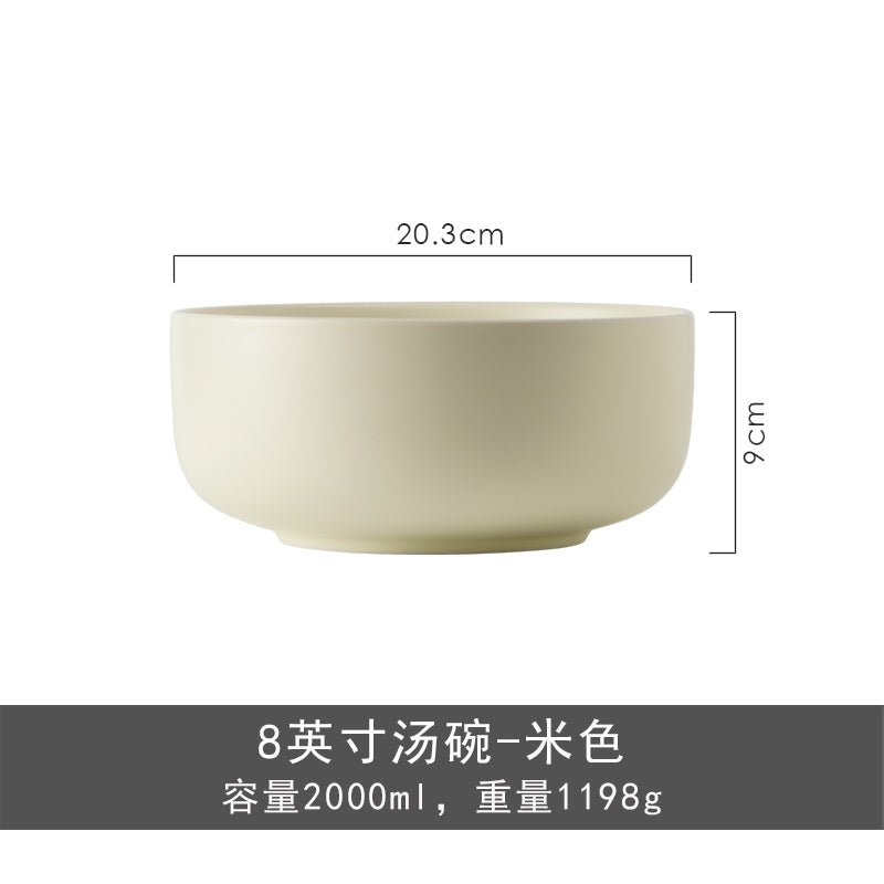 Japanese entry Lux bowl and dish set household combination housewarming tableware set simple modern ceramic rice bowl plate bowl and chopsticks - CokMaster