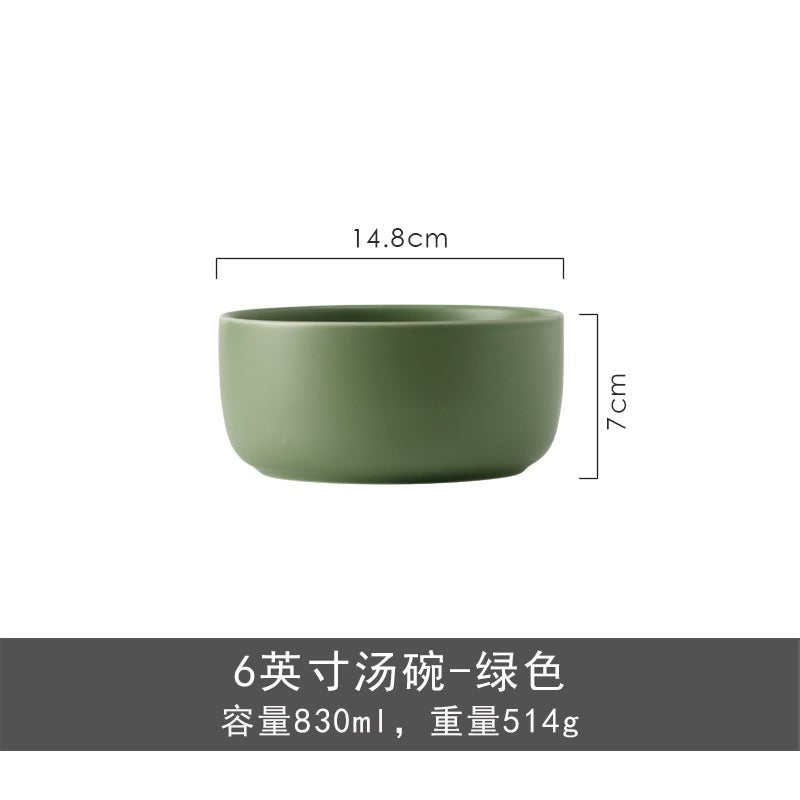 Japanese entry Lux bowl and dish set household combination housewarming tableware set simple modern ceramic rice bowl plate bowl and chopsticks - CokMaster