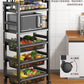 Kitchen basket storage rack floor gap fruit and vegetable storage rack multi-functional multi-layer storage basket - CokMaster