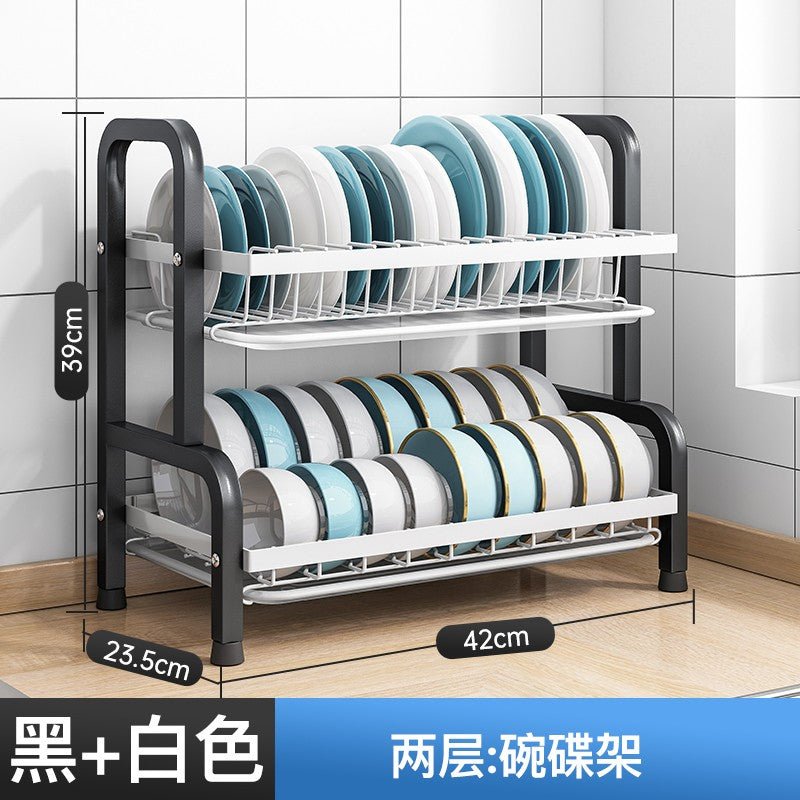 Heavy-Duty, Multi-Function 2 layer dish drainer 