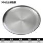 Korean-style stainless steel barbecue round plate bone plate shallow plate dessert cake coffee barbecue tray Golden tableware - CokMaster