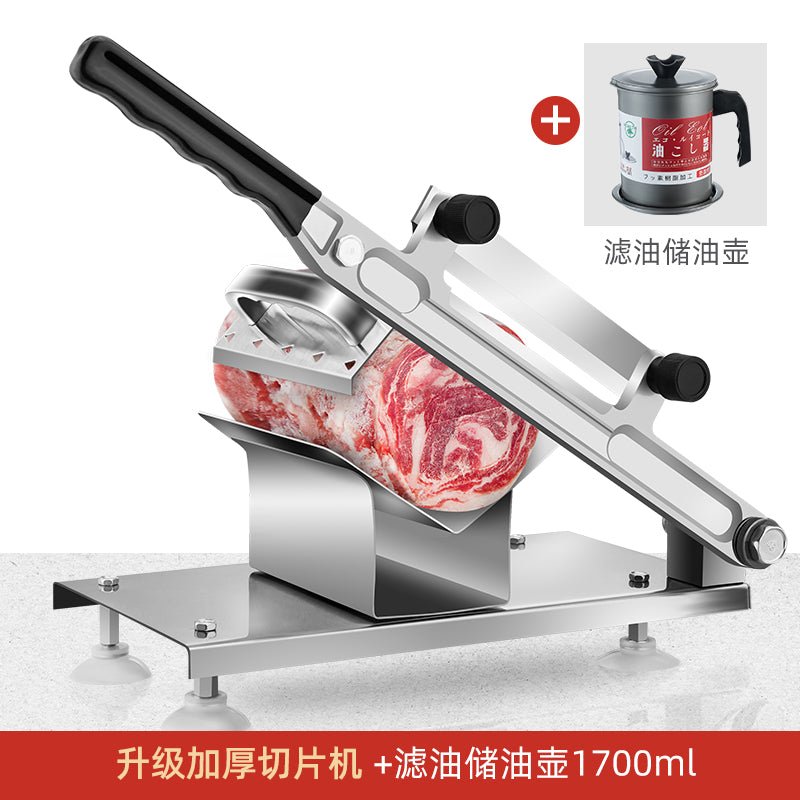 Lamb roll slicer household manual cutting rice cake knife donkey-hide gelatin frozen beef slices commercial marvelous meat cutter - CokMaster