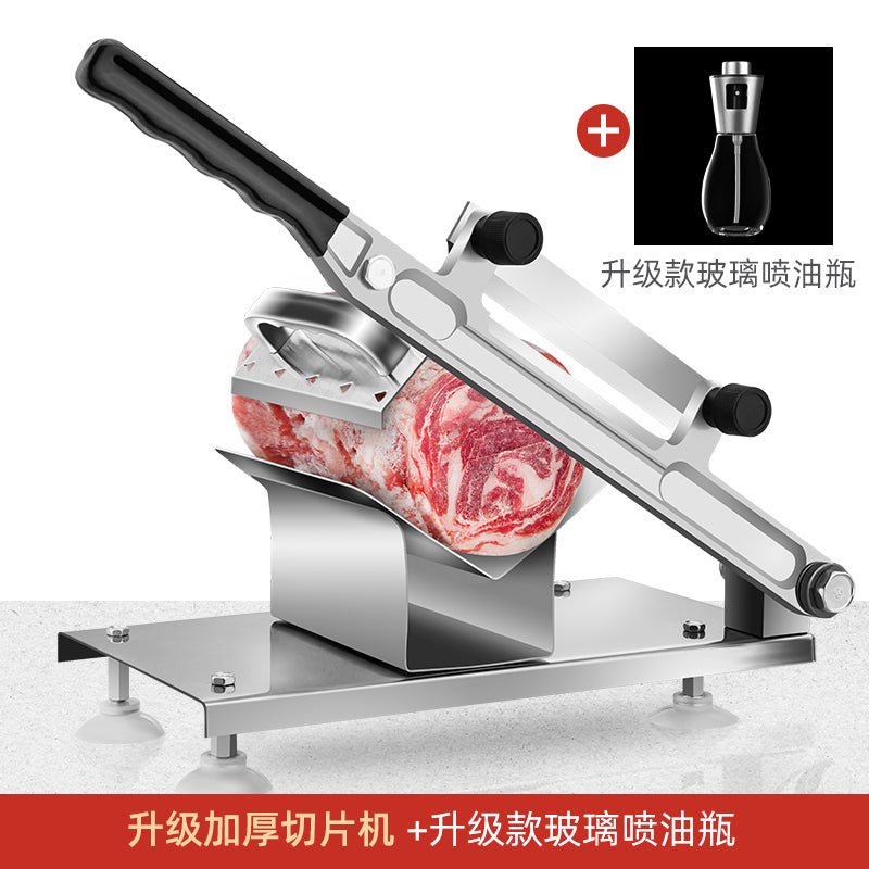 Lamb roll slicer household manual cutting rice cake knife donkey-hide gelatin frozen beef slices commercial marvelous meat cutter - CokMaster