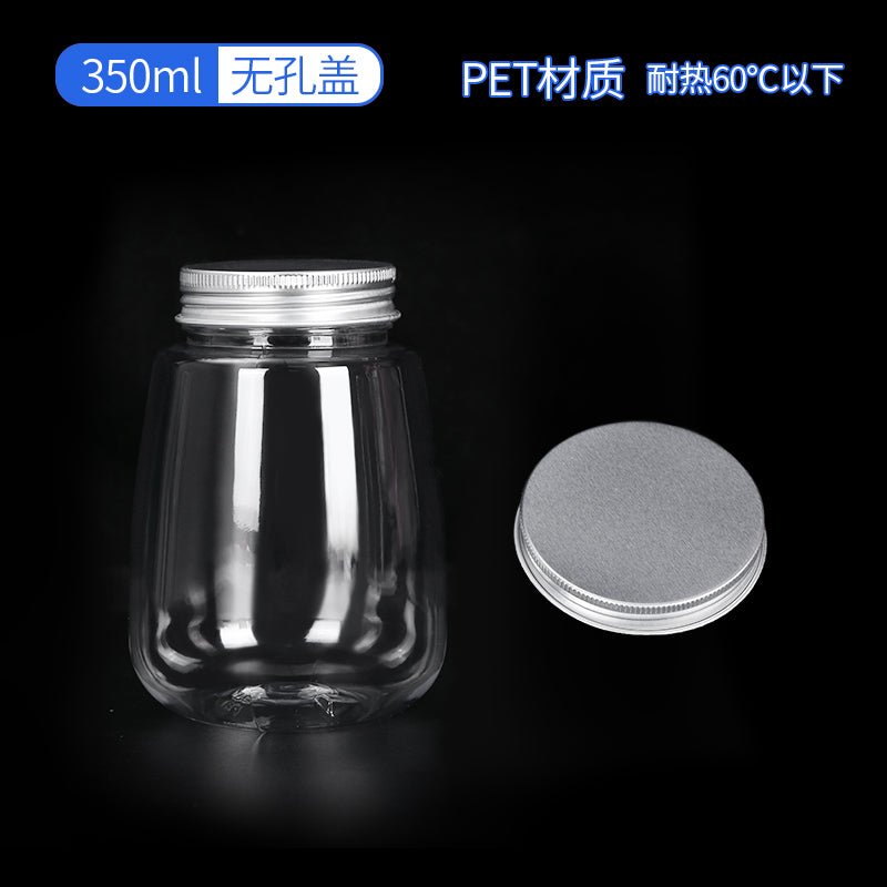 Milk tea cup disposable with lid pet thickened plastic cup U-shaped beverage cup takeaway customized juice cup transparent cup - CokMaster