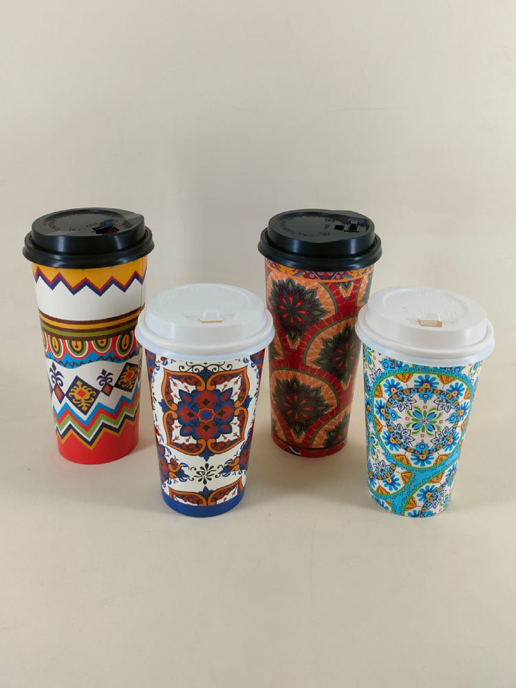 Milk tea retro Xinjiang style thickened 500/700ML high temperature resistant coffee custom drink cup (disposable, provide customizated) - CokMaster