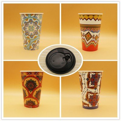 Milk tea retro Xinjiang style thickened 500/700ML high temperature resistant coffee custom drink cup (disposable, provide customizated) - CokMaster