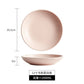 New plate bowl household Japanese dish ceramic soup plate high-grade deep plates tableware salad dish plate - CokMaster