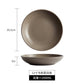 New plate bowl household Japanese dish ceramic soup plate high-grade deep plates tableware salad dish plate - CokMaster