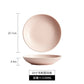 New plate bowl household Japanese dish ceramic soup plate high-grade deep plates tableware salad dish plate - CokMaster