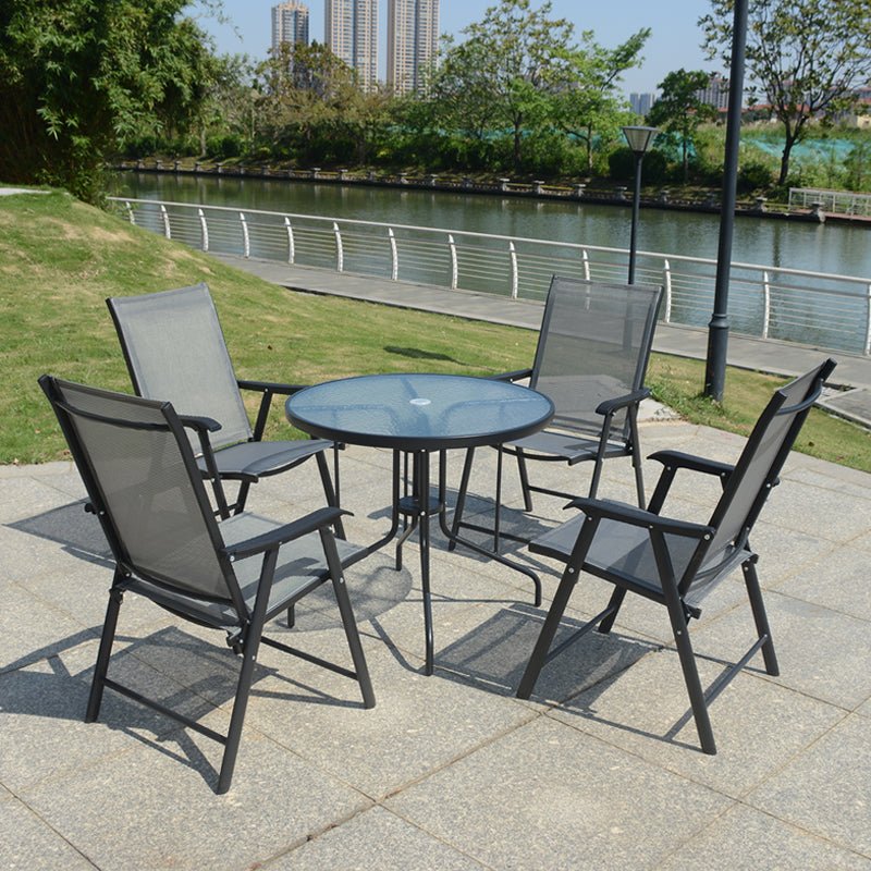 Outdoor chair courtyard balcony commercial stall coffee restaurant dessert milk tea shop simple leisure aluminum alloy rattan chair - CokMaster